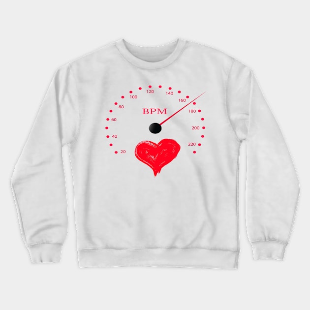 speedometer heart Crewneck Sweatshirt by TaBuR